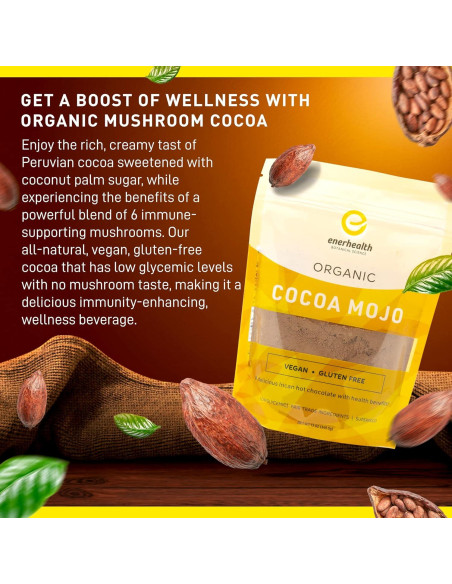 Cocoa Mojo Enerhealth - Chocolate Caliente Orgánico 340g Cocoa Mojo Enerhealth - Chocolate Caliente Orgánico 340g