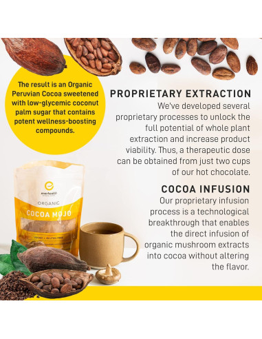 Cocoa Mojo Enerhealth - Chocolate Caliente Orgánico 340g