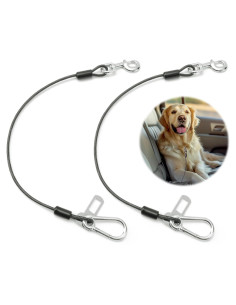 Cinturón de Seguridad para Perros Libbipaw 80cm Negro 2pcs