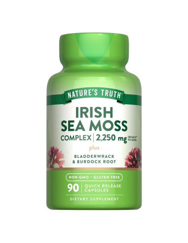 Cápsulas de Musgo Marino Irlandés La Verdad de la Naturaleza 90 Unidades 2250mg