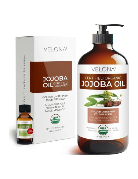 Aceite de Jojoba Orgánico Velona 473 ml - Hidratante Puro Aceite de Jojoba Orgánico Velona 473 ml - Hidratante Puro