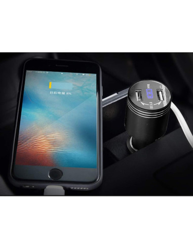 Cargador Rápido con Detector de Monóxido de Carbono Fasohere