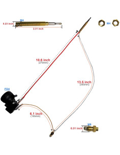 Kit de Seguridad para Calentadores de Patio Genérico - Termopar y Interruptor Anticaída 2