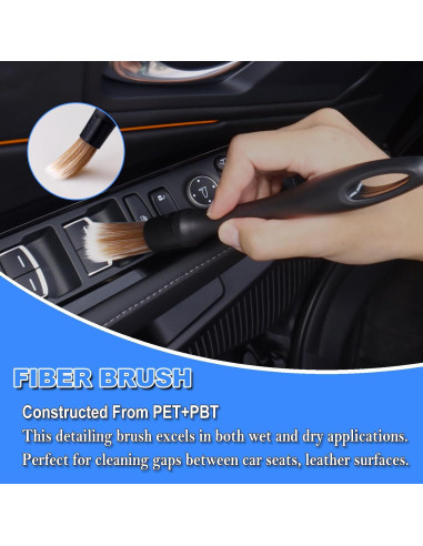 Juego de Cepillos para Detallar Automóviles TTRCB 7 Piezas
