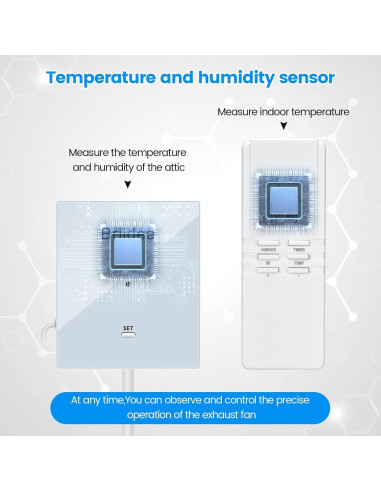Controlador Inalámbrico de Ventilador Briidea - 360W con Sensor