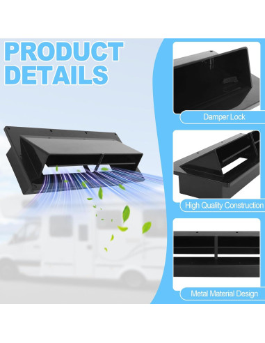 Cubierta de Ventilación de Escape Gekufa RV - 13.5 cm x 29.5 cm