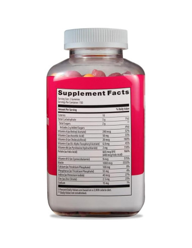 Multivitamínico para Mujeres Amazon Basics 300 Gominolas