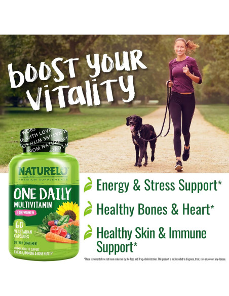 Multivitamina Diaria NATURELO para Mujeres - 60 Cápsulas Multivitamina Diaria NATURELO para Mujeres - 60 Cápsulas