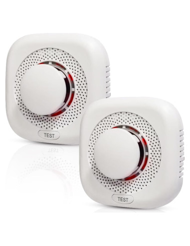 Detector de Humo Óptico Chagasort 2 Paquete con LED
