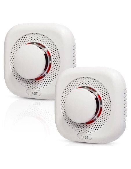 Detector de Humo Óptico Chagasort 2 Paquete con LED Detector de Humo Óptico Chagasort 2 Paquete con LED