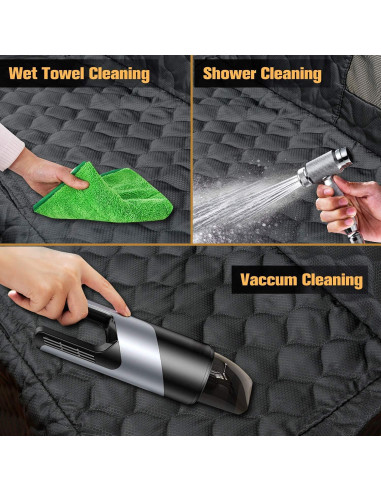 Funda de Asiento para Perros PETICON Negra 100% Impermeable