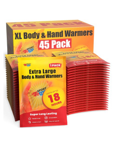 Calentadores de Manos Sport Temp - Paquete de 45 Unidades - 18 Horas Calor