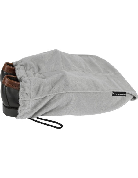 Juego de 2 Bolsas para Zapatos Travelon Gris - Forro Polar Juego de 2 Bolsas para Zapatos Travelon Gris - Forro Polar