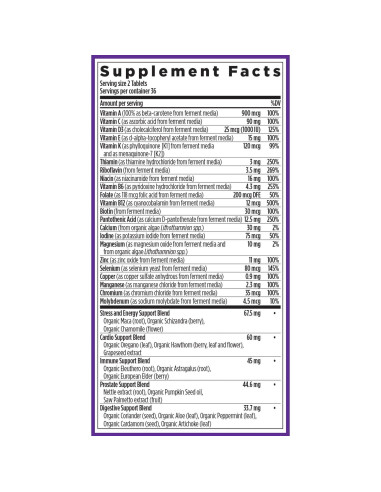 Multivitamínico Avanzado para Hombres New Chapter 72 tabletas