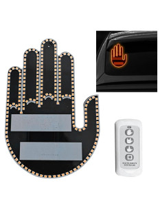 Luz de Gestos de Mano LED KITUREK para Coche Ámbar 3 Modos