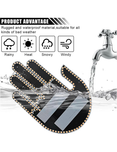 Luz de Gestos de Mano LED KITUREK para Coche Ámbar 3 Modos
