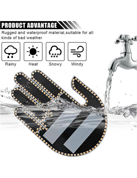 Luz de Gestos de Mano LED KITUREK para Coche Ámbar 3 Modos Luz de Gestos de Mano LED KITUREK para Coche Ámbar 3 Modos