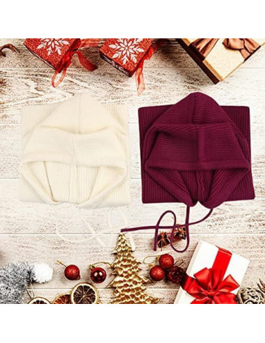 Gorro de Invierno Facecozy para Mujeres - Bufanda con Capucha
