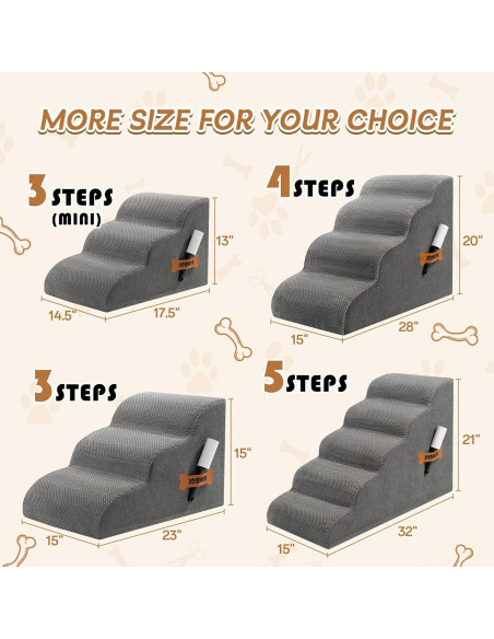 Rampas para Perros Romrol 3 Escalones Antideslizantes 58.4x38.1cm Rampas para Perros Romrol 3 Escalones Antideslizantes 58.4x38.1cm