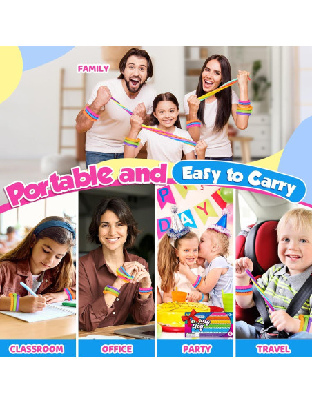 Cuerdas Fidget Sensory Toys KLT - Pulsera Ajustable para Niños Cuerdas Fidget Sensory Toys KLT - Pulsera Ajustable para Niños