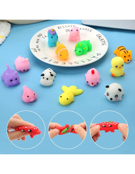 Paquete de 30 Juguetes Squishy Kawaii para Niños 4-12 Años Paquete de 30 Juguetes Squishy Kawaii para Niños 4-12 Años