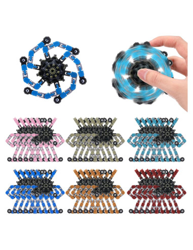 Set de 6 Spinners Antiestrés Transformables Foilswirl