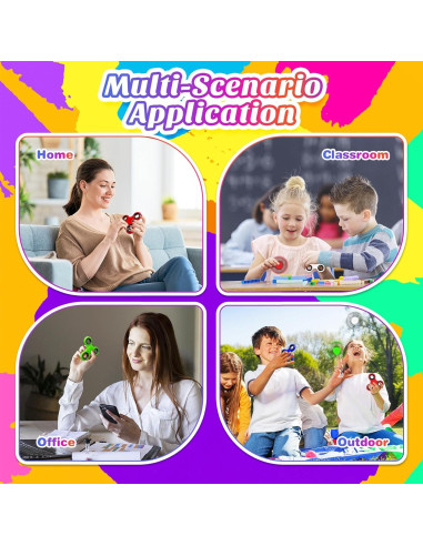 Paquete de 5 Fidget Spinners Ladoweir - Juguetes Sensoriales