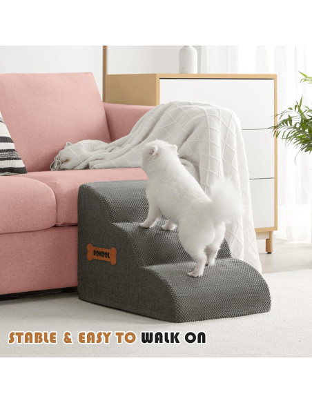 Rampas para Perros Romrol 3 Escalones Antideslizantes 58.4x38.1cm Rampas para Perros Romrol 3 Escalones Antideslizantes 58.4x38.1cm