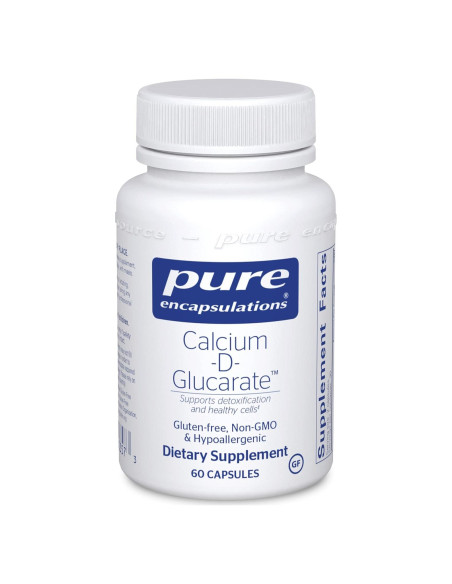 Suplemento Glucarato de Calcio-D Pure Encapsulations 60 Cápsulas Suplemento Glucarato de Calcio-D Pure Encapsulations 60 Cápsulas