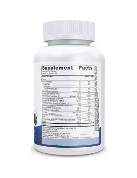 Gomitas Multivitamínicas para Hombres Nordic Naturals 60 Unidades Gomitas Multivitamínicas para Hombres Nordic Naturals 60 Unidades