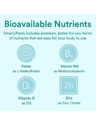 Vitaminas Prenatales Orgánicas SmartyPants 180 Gominolas