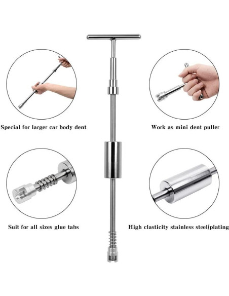 Martillo T Bar WHDZ para Reparación de Abolladuras 50 cm Martillo T Bar WHDZ para Reparación de Abolladuras 50 cm