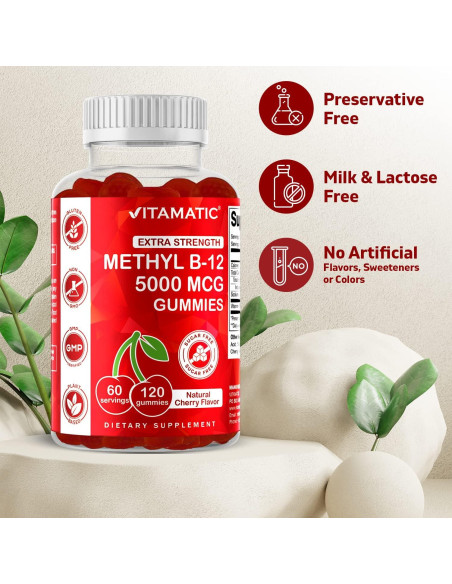 Gominolas Vitamatic Vitamina B12 5000 mcg 120 Unidades Gominolas Vitamatic Vitamina B12 5000 mcg 120 Unidades
