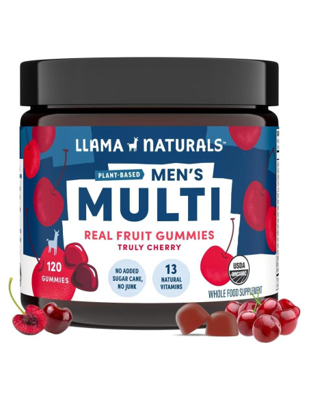 Multivitamina Vegana para Hombres Llama Naturals Cereza 120 Gomas Multivitamina Vegana para Hombres Llama Naturals Cereza 120 Gomas