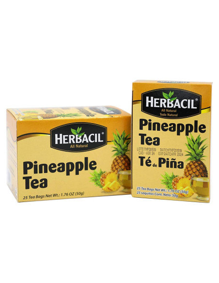 Té de Piña Herbacil - Sin Cafeína - Paquete de 50 Bolsas Té de Piña Herbacil - Sin Cafeína - Paquete de 50 Bolsas