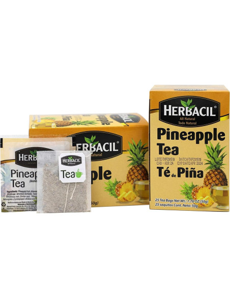 Té de Piña Herbacil - Sin Cafeína - Paquete de 50 Bolsas Té de Piña Herbacil - Sin Cafeína - Paquete de 50 Bolsas