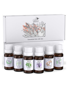 Conjunto de Aceites Esenciales HBNO 10ml - 6 Aromas para Aromaterapia