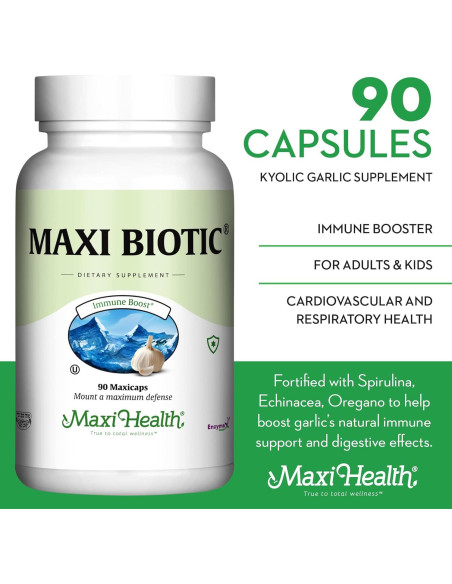 Maxi Health Maxi Biotic Ajo Envejecido 90 Cápsulas Vegetales Maxi Health Maxi Biotic Ajo Envejecido 90 Cápsulas Vegetales