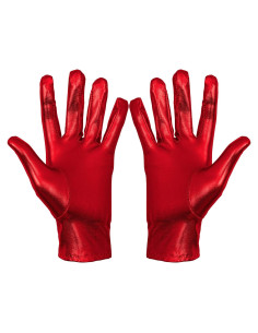 Guantes de disfraz rojos Skeleteen para cosplay - 22.86 cm