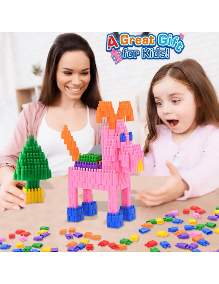 Set de Bloques de Construcción FUBAODA 600 Piezas Juguete Educativo Set de Bloques de Construcción FUBAODA 600 Piezas Juguete Educativo