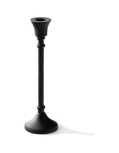 Soporte para Velas Taper LampLust, Negro Mate, 22.86 cm