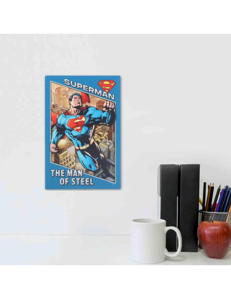 Cartel Decorativo de Madera Superman 19x28 cm Open Road Brands Cartel Decorativo de Madera Superman 19x28 cm Open Road Brands