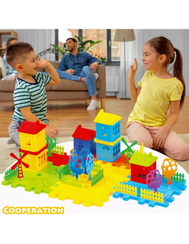 Bloques de Construcción KUTOI - 98 Piezas para Niños 3-10 Años