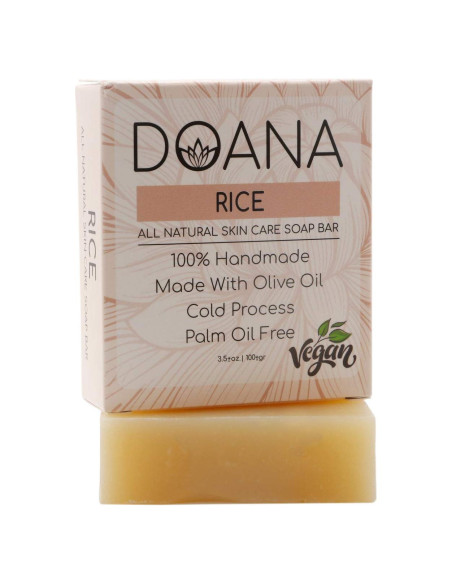 Barra de Jabón de Arroz Doana 99g - Vegano con Manteca de Karité Barra de Jabón de Arroz Doana 99g - Vegano con Manteca de Karité