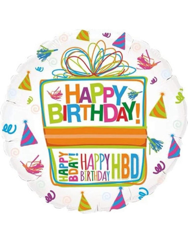 Globo Foil SuperShape Rubble Jumbo 81 cm + Cumpleaños 45 cm
