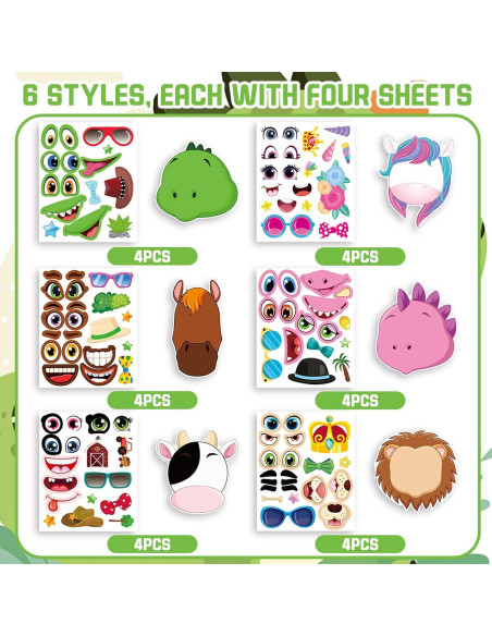 Kit de Manualidades de Animales de la Selva WPDISCZ - 48 Piezas Kit de Manualidades de Animales de la Selva WPDISCZ - 48 Piezas