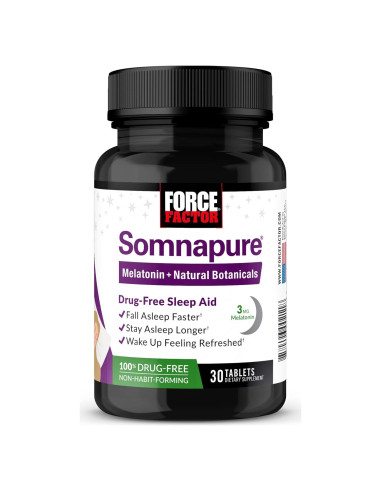 Force Factor Somnapure 30 Tabletas para Dormir con Melatonina