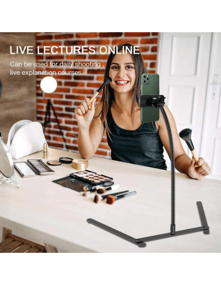 Soporte para Teléfono Celular KAVAVO ZJ01 Ajustable Negro Soporte para Teléfono Celular KAVAVO ZJ01 Ajustable Negro