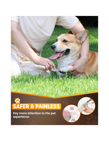 Molinillo de Uñas para Perros HARDELL con 2 Luces LED Molinillo de Uñas para Perros HARDELL con 2 Luces LED