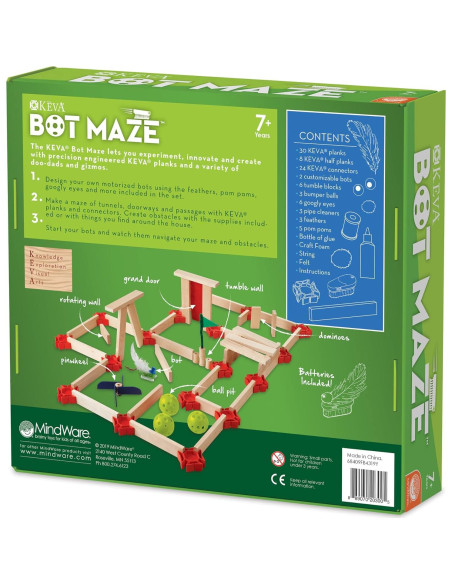 KEVA Maker Bot Maze MindWare - Juguete de Construcción 0.45 kg KEVA Maker Bot Maze MindWare - Juguete de Construcción 0.45 kg